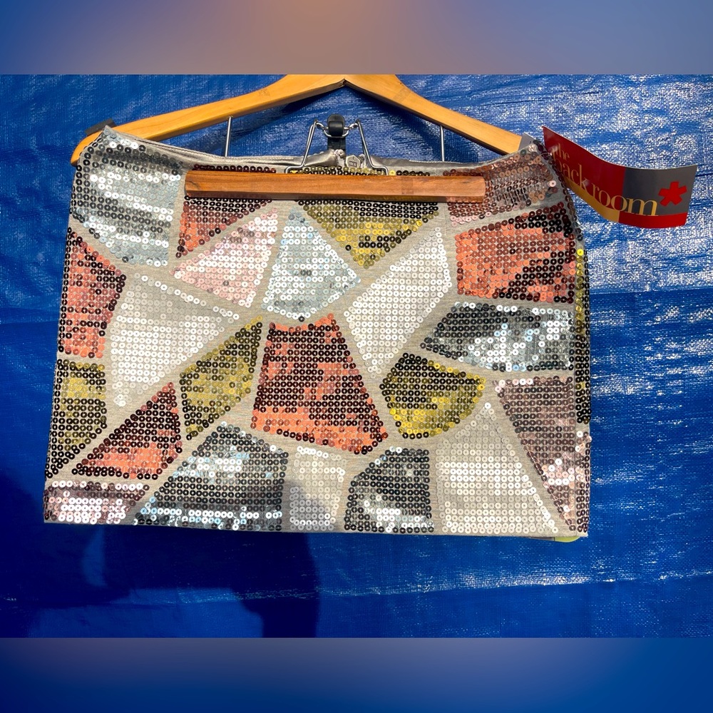 LaRok, NEW WITH TAGS sequin mini skirt Size S